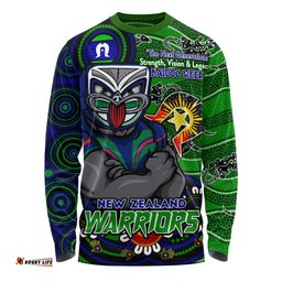 Amazing Aussie New Zealand Warriors Spirit Of NAIDOC Series Long Sleeve T-shirt