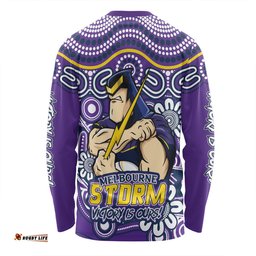 Amazing Aussie Melbourne Storm Aboriginal Inspired Tough Fan Rugby For Life Long Sleeve T-shirt