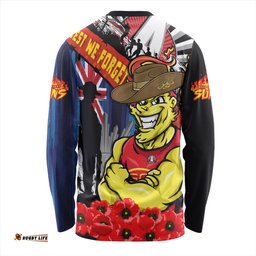 Amazing Aussie Gold Coast SUNS Anzac Day Honor United In Spirit Long Sleeve T-shirt