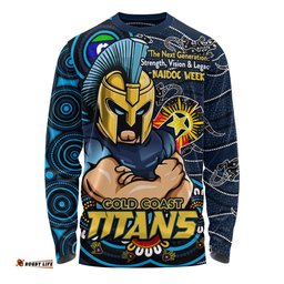 Amazing Aussie Gold Coast Titans Spirit Of NAIDOC Series Long Sleeve T-shirt