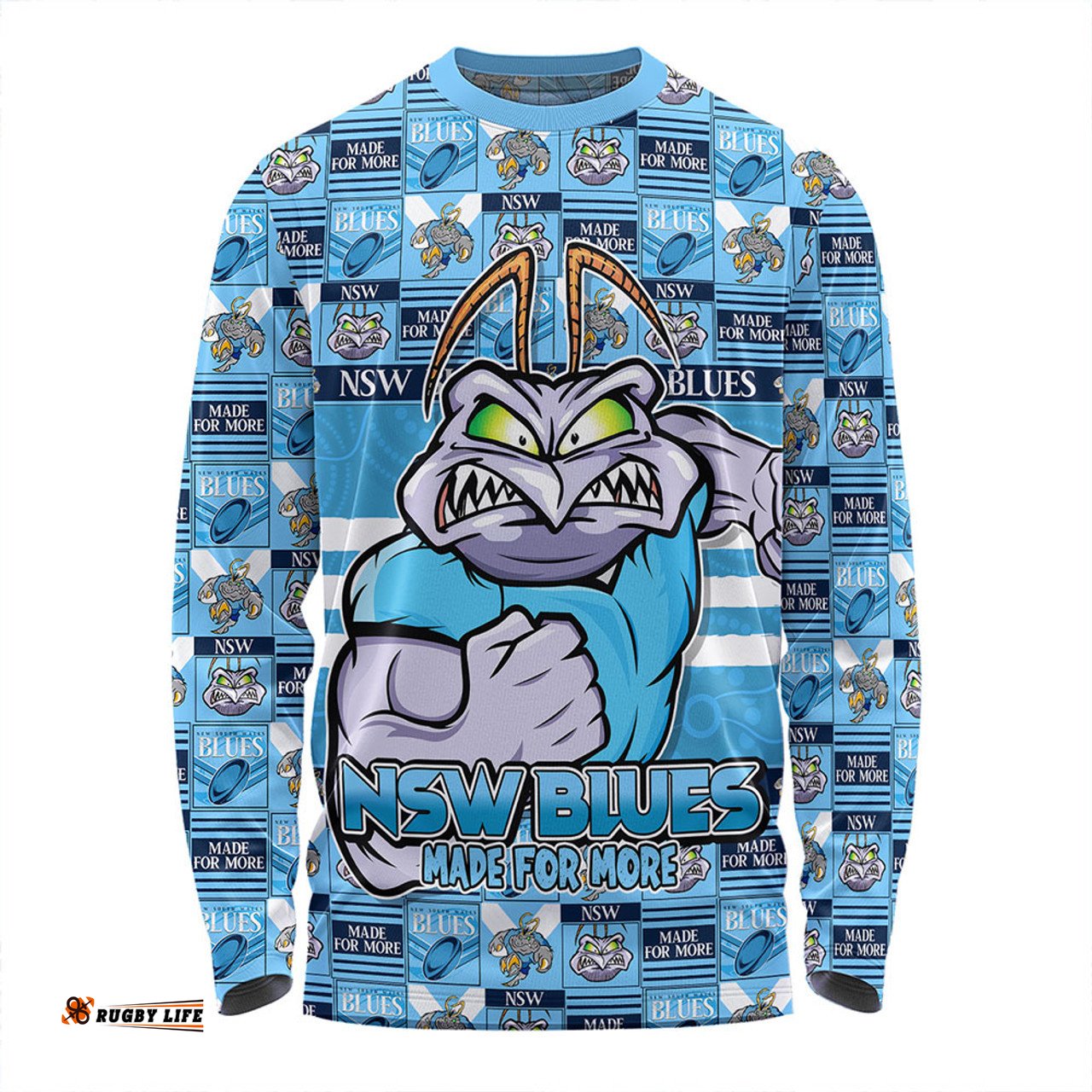Amazing Aussie New South Wales Blues Champion���s Pride Comic Style Long Sleeve T-shirt
