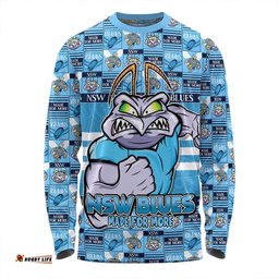 Amazing Aussie New South Wales Blues Champion���s Pride Comic Style Long Sleeve T-shirt