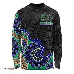Amazing Aussie Indigenous Australian Aboriginal NAIDOC Fifty Years Cultural Celebration Edition Long Sleeve T-shirt