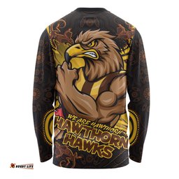 Amazing Aussie Hawthorn Spirit Warriors Of The Game Long Sleeve T-shirt