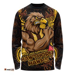 Amazing Aussie Hawthorn Spirit Warriors Of The Game Long Sleeve T-shirt