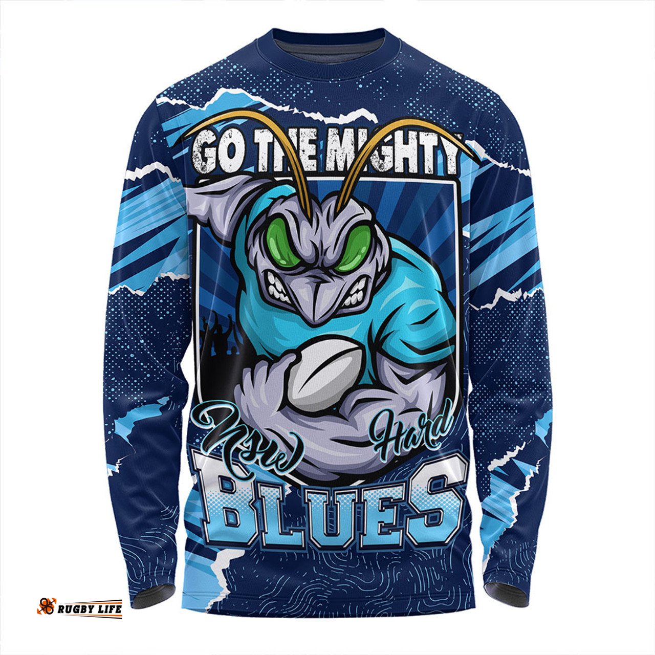 Amazing Aussie New South Wales Blues NSW Rampage Cockroaches Edition Long Sleeve T-shirt