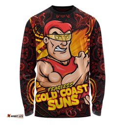 Amazing Aussie Gold Coast SUNS Spirit Warriors Of The Game Long Sleeve T-shirt