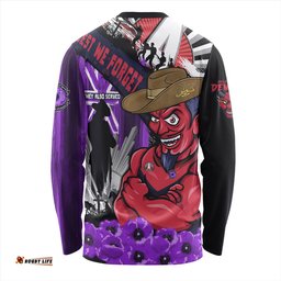 Amazing Aussie Melbourne ANZAC Day Honor Purple Valor And Spirit Long Sleeve T-shirt