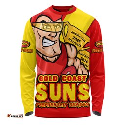 Amazing Aussie Gold Coast SUNS Australian Football Finals Premiership Spirit Long Sleeve T-shirt