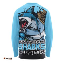 Amazing Aussie Cronulla Sutherland Sharks Unleash Power In The Ultimate Battle Long Sleeve T-shirt