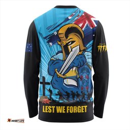 Amazing Aussie Gold Coast Titans Fearless ANZAC Defender Long Sleeve T-shirt