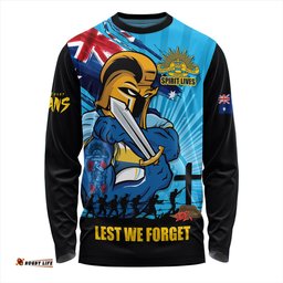 Amazing Aussie Gold Coast Titans Fearless ANZAC Defender Long Sleeve T-shirt