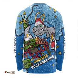 Amazing Aussie New South Wales Cockroaches Christmas Custom Let's Get Lit Chrisse Pressie Long Sleeve T-shirt