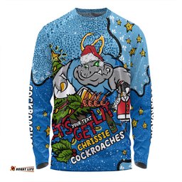 Amazing Aussie New South Wales Cockroaches Christmas Custom Let's Get Lit Chrisse Pressie Long Sleeve T-shirt