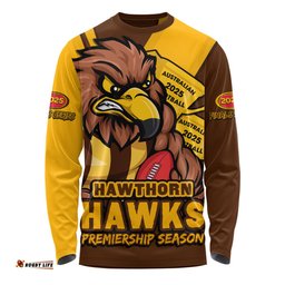Amazing Aussie Hawthorn Australian Football Finals Premiership Spirit Long Sleeve T-shirt