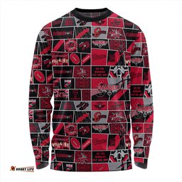 Amazing Aussie Essendon Legacy Of The Pride Comic Style Long Sleeve T-shirt