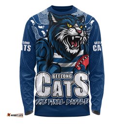 Amazing Aussie Geelong Cats Final Clash Battle Edition Long Sleeve T-shirt