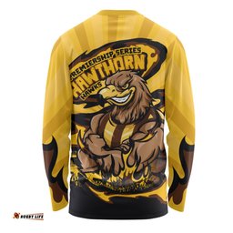 Amazing Aussie Hawthorn Premiership Series Flame Edition Long Sleeve T-shirt