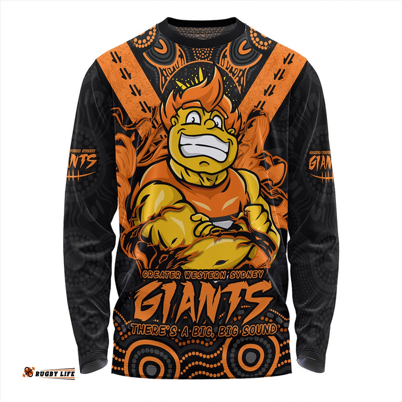 Amazing Aussie GWS GIANTS Ripped Legacy Of The Game Long Sleeve T-shirt