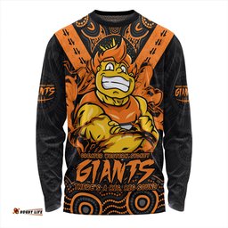 Amazing Aussie GWS GIANTS Ripped Legacy Of The Game Long Sleeve T-shirt