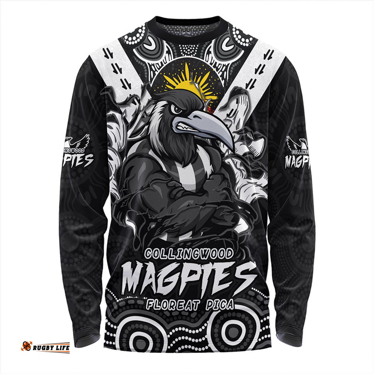 Amazing Aussie Collingwood Ripped Legacy of the Game Long Sleeve T-shirt