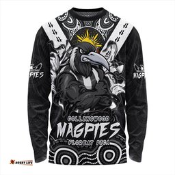 Amazing Aussie Collingwood Ripped Legacy of the Game Long Sleeve T-shirt