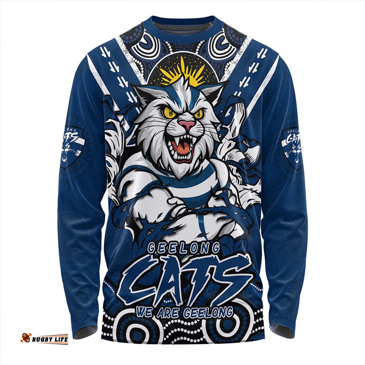 Amazing Aussie Geelong Cats Ripped Legacy Of The Game Long Sleeve T-shirt