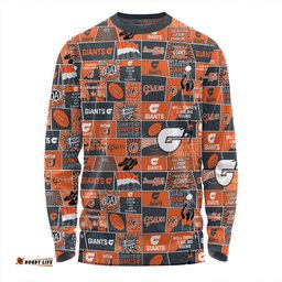 Amazing Aussie GWS GIANTS Legacy Of The Pride Comic Style Long Sleeve T-shirt