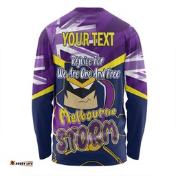 Amazing Aussie Melbourne Storm Happy Australia Day We Are One And Free Long Sleeve T-shirt