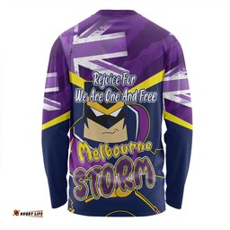 Amazing Aussie Melbourne Storm Happy Australia Day We Are One And Free Long Sleeve T-shirt