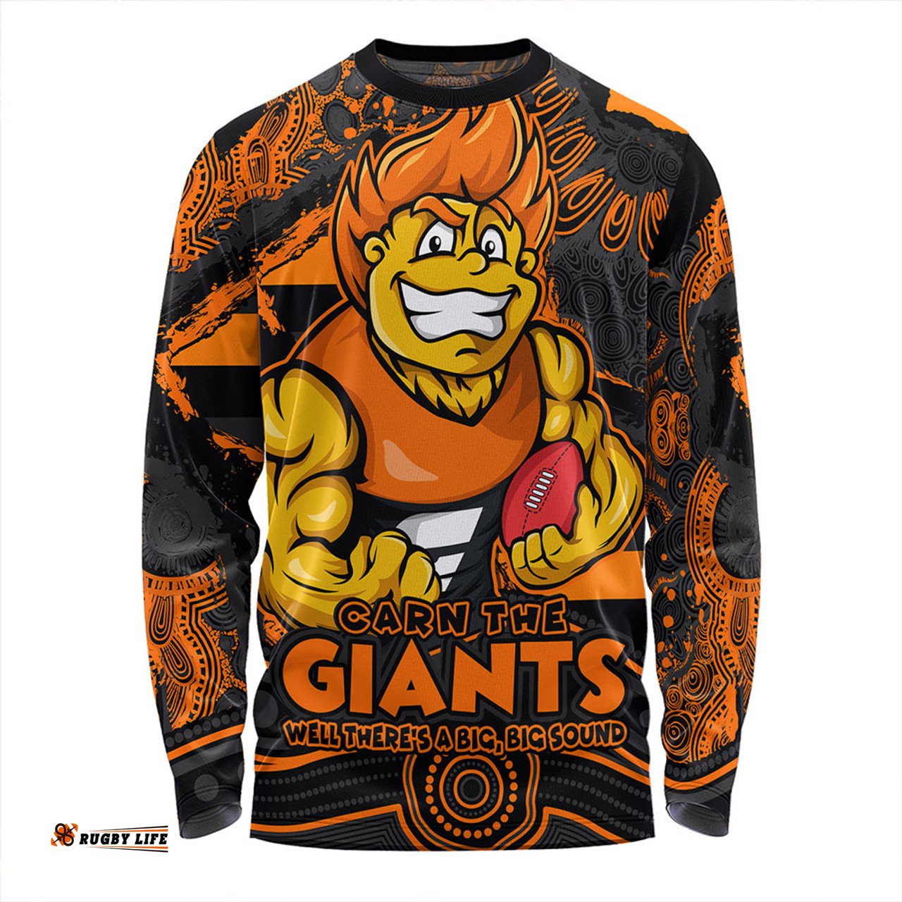 Amazing Aussie GWS GIANTS Blazing Spirit Of Victory Long Sleeve T-shirt