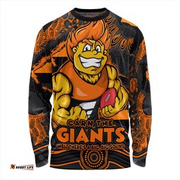Amazing Aussie GWS GIANTS Blazing Spirit Of Victory Long Sleeve T-shirt