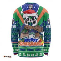 Amazing Aussie New Zealand Warriors Christmas Custom Warriors Santa Aussie Big Things Long Sleeve T-shirt