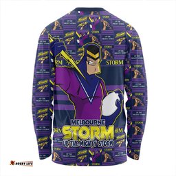 Amazing Aussie Melbourne Storm Champion���s Pride Comic Style Long Sleeve T-shirt
