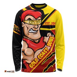 Amazing Aussie Gold Coast SUNS Battlefield Glory Gear Long Sleeve T-shirt