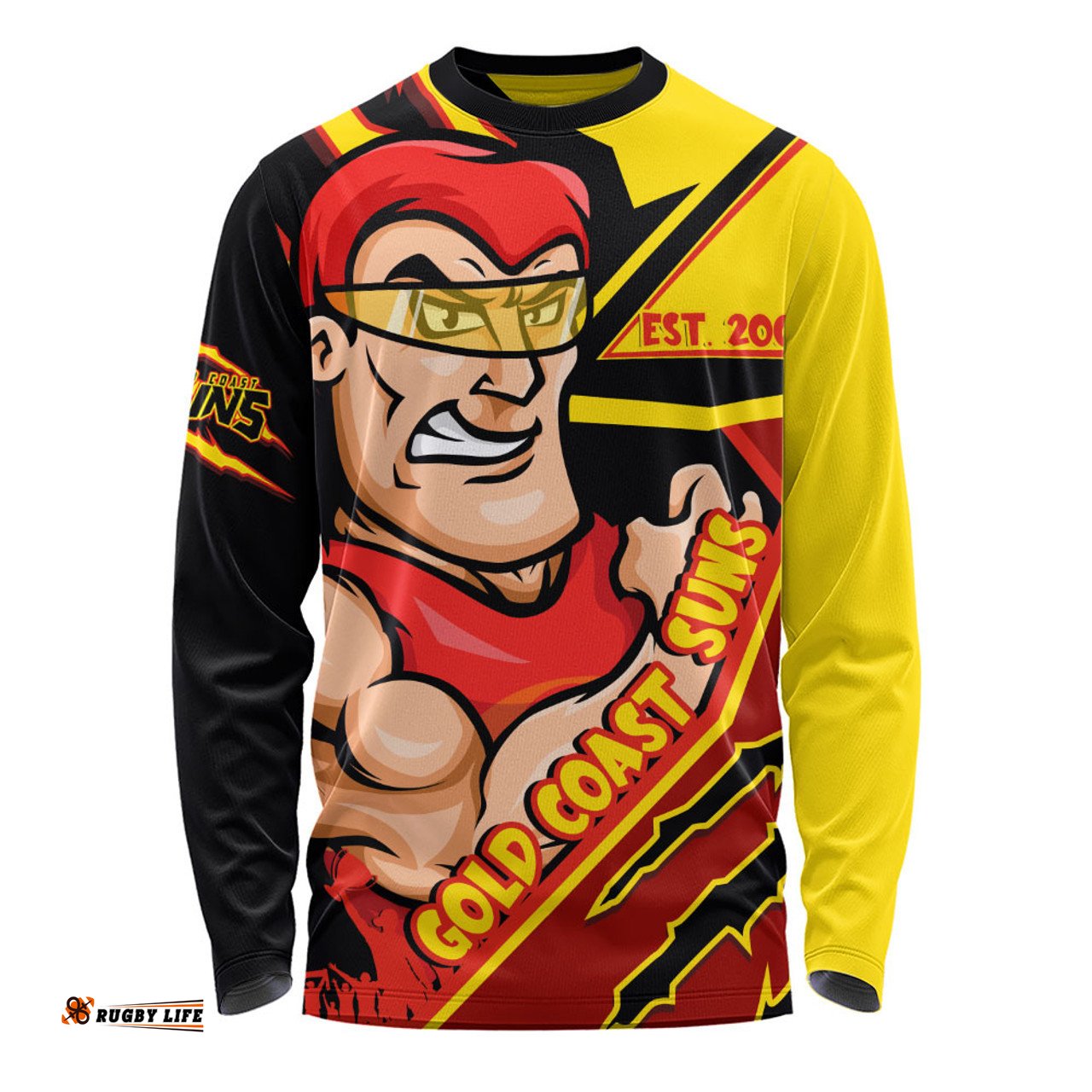 Amazing Aussie Gold Coast SUNS Battlefield Glory Gear Long Sleeve T-shirt