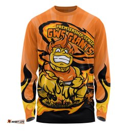 Amazing Aussie GWS GIANTS Premiership Series Flame Edition Long Sleeve T-shirt