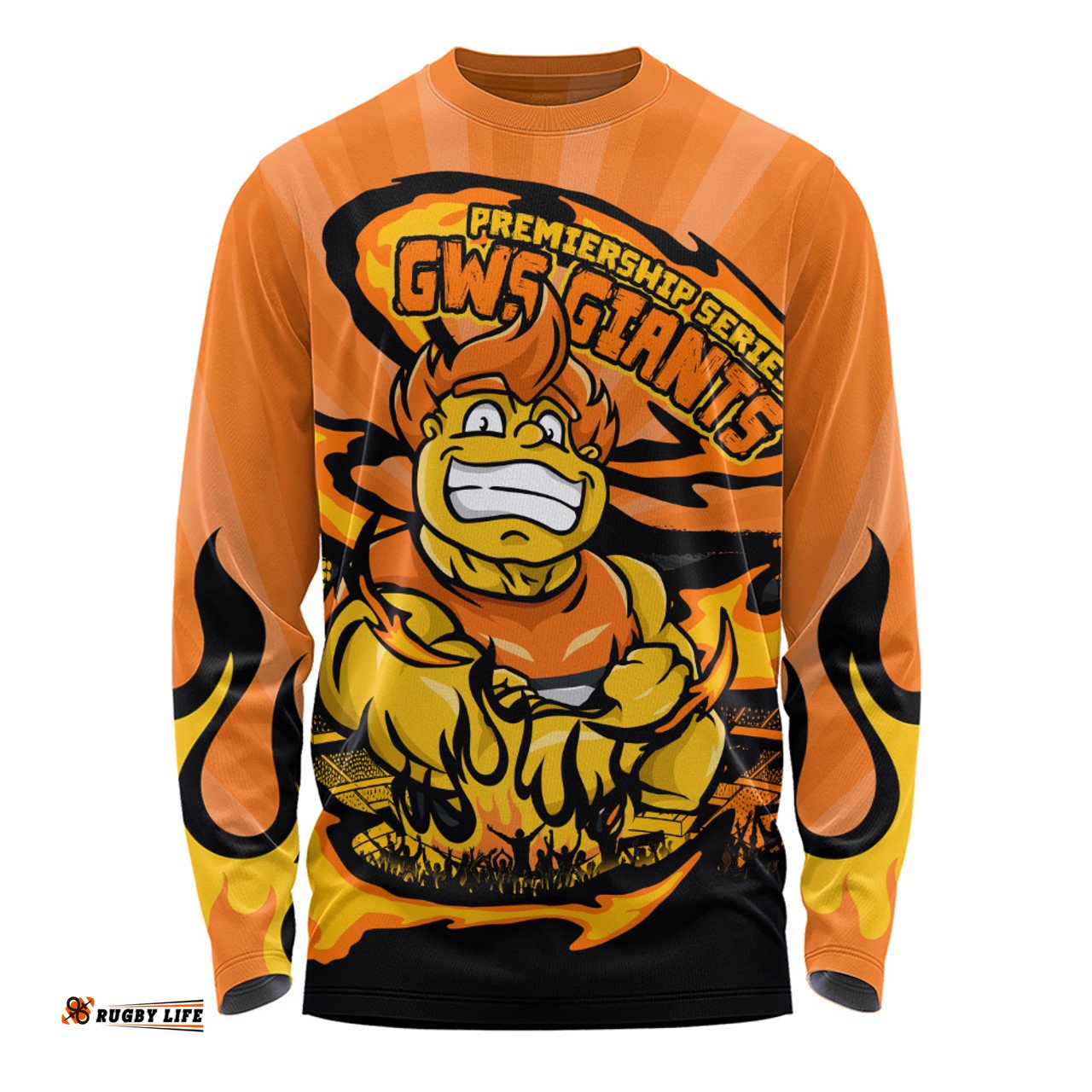 Amazing Aussie GWS GIANTS Premiership Series Flame Edition Long Sleeve T-shirt