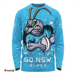 Amazing Aussie New South Wales Blues Go NSW Blues Break The Limit Long Sleeve T-shirt
