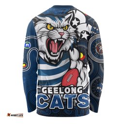 Amazing Aussie Geelong Cats NAIDOC Spirit Of Country Long Sleeve T-shirt