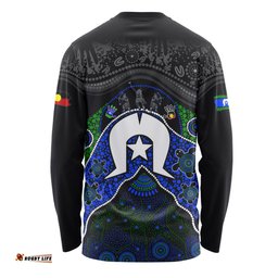 Amazing Aussie Indigenous Australian Aboriginal Torres Warrior Legacy NAIDOC Journey Long Sleeve T-shirt