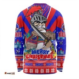 Amazing Aussie Newcastle Knights Christmas Custom Newcastle Knights Santa Aussie Big Things Long Sleeve T-shirt