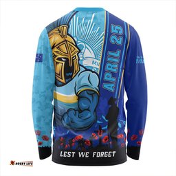 Amazing Aussie Gold Coast Titans Anzac Day Lest We Forget Strong Fighting Spirit Long Sleeve T-shirt