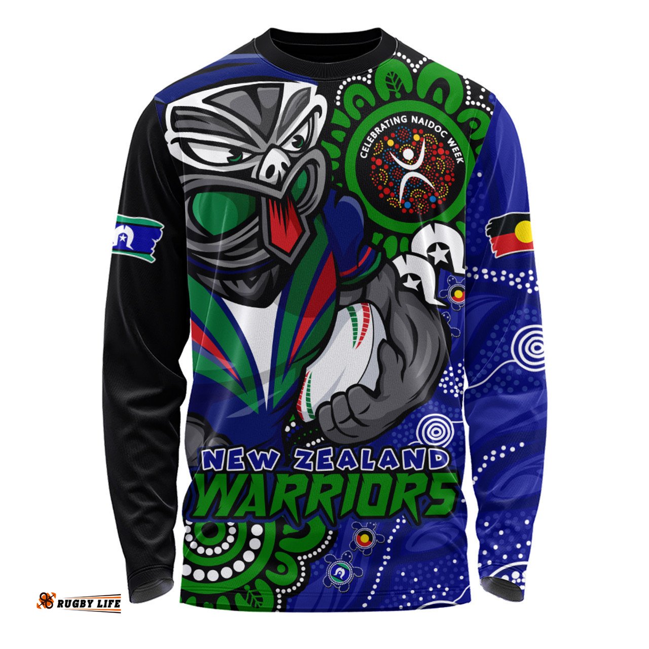 Amazing Aussie New Zealand Warriors Power Through Generations NAIDOC Edition Long Sleeve T-shirt
