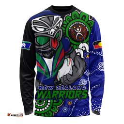 Amazing Aussie New Zealand Warriors Power Through Generations NAIDOC Edition Long Sleeve T-shirt