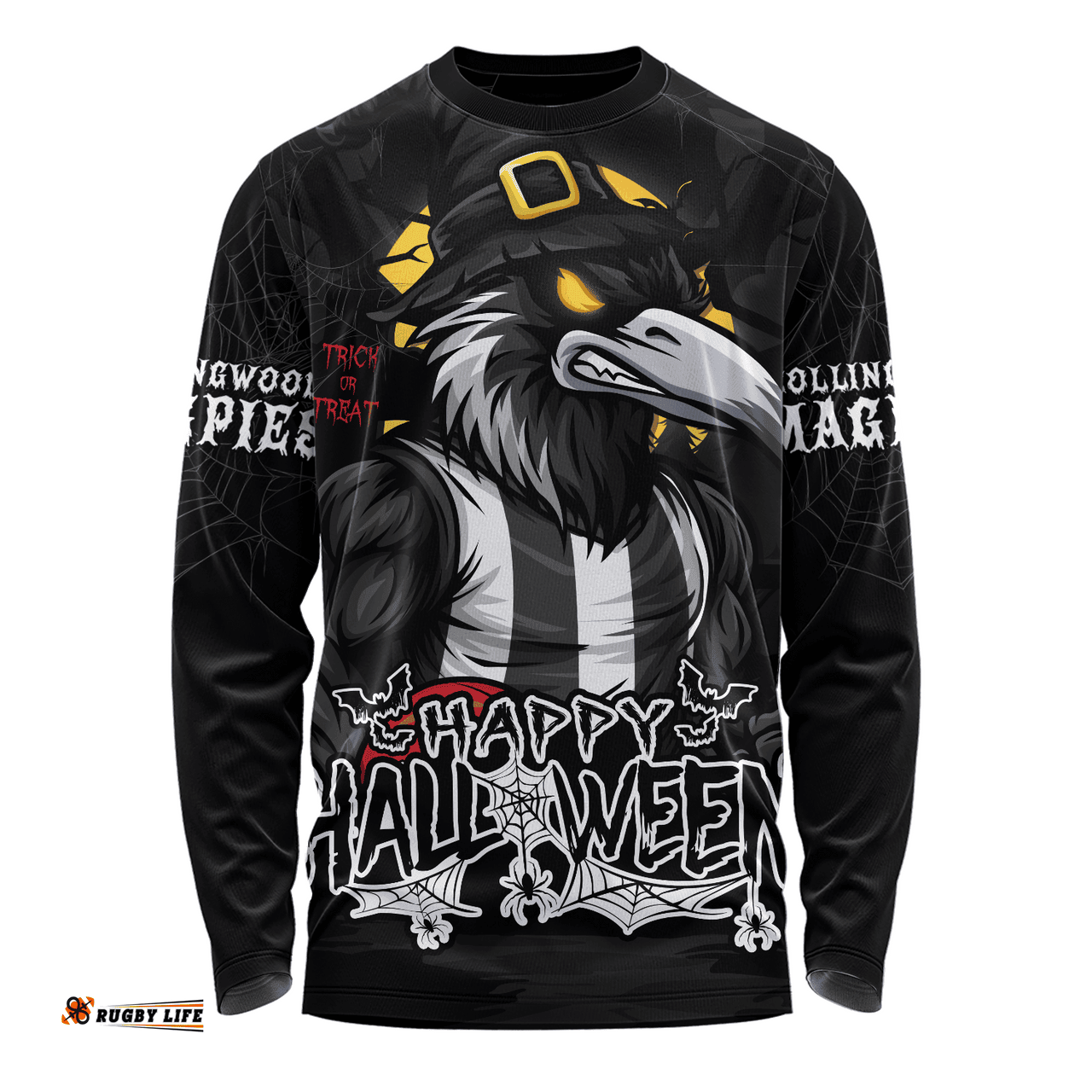 Amazing Aussie Collingwood Full Moon Fever Halloween Supporter Long Sleeve T-shirt