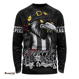 Amazing Aussie Collingwood Full Moon Fever Halloween Supporter Long Sleeve T-shirt
