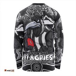 Amazing Aussie Collingwood Blazing Spirit Of Victory Long Sleeve T-shirt