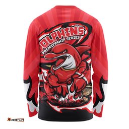 Amazing Aussie Redcliffe Dolphins Premiership Series Sports Gear Long Sleeve T-shirt