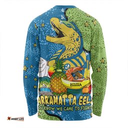 Amazing Aussie Parramatta Eels Custom Australian Big Things Long Sleeve T-shirt
